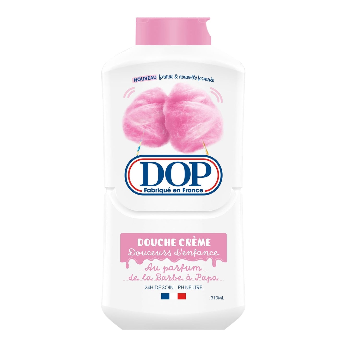 Douche Crème Douceurs d'Enfance Parfum Barbe à Papa pH Neutre 24H De Soin DOP 