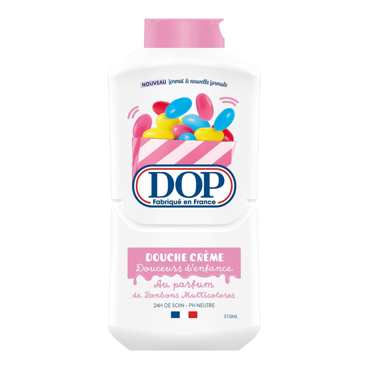 Crème douche Douceurs D'enfance Bonbons Multicolores pH Neutre DOP 