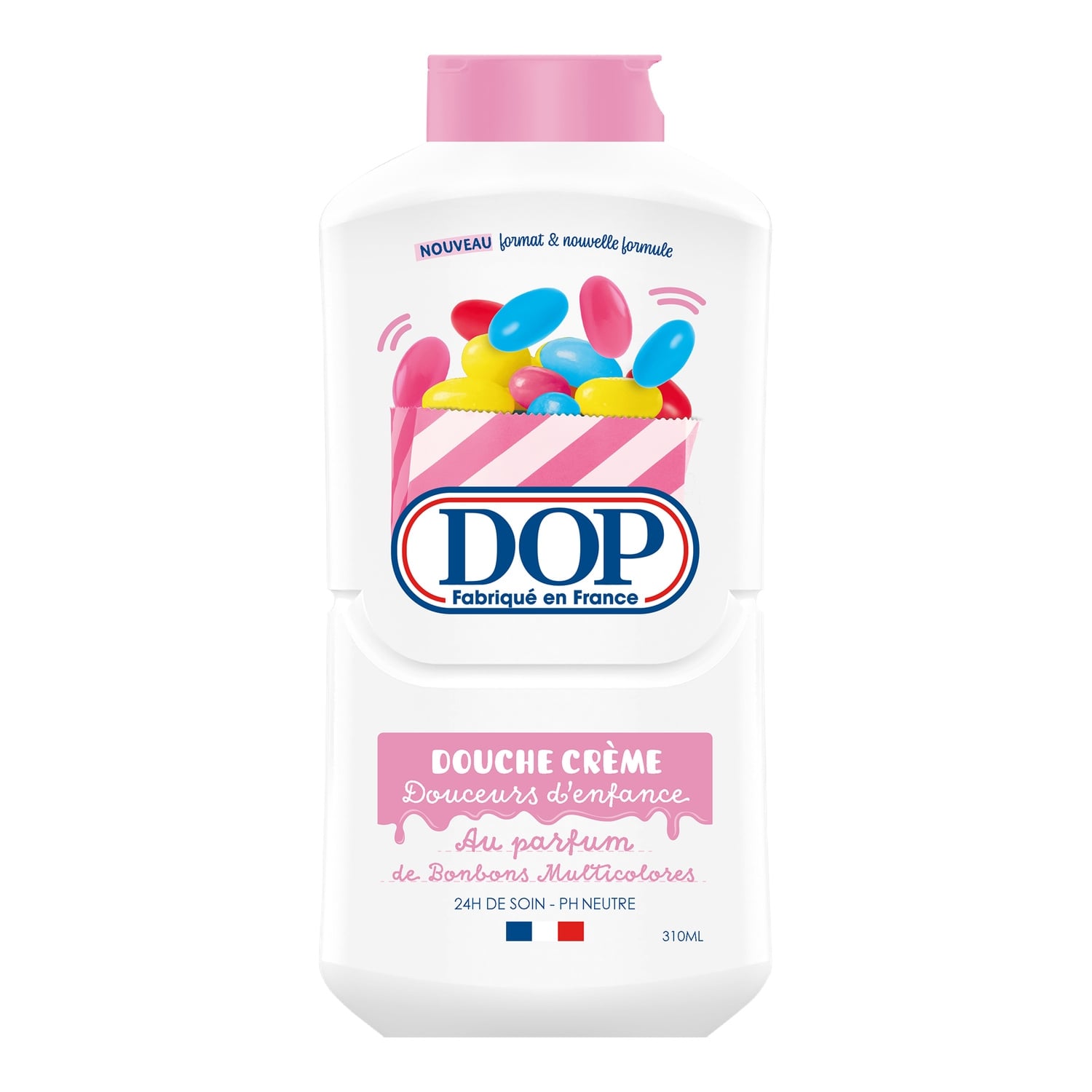 Crème douche Douceurs D'enfance Bonbons Multicolores pH Neutre DOP 