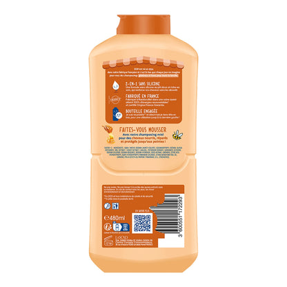 Shampoing 2en1 Renforçant pour Cheveux secs et cassants Miel DOP 