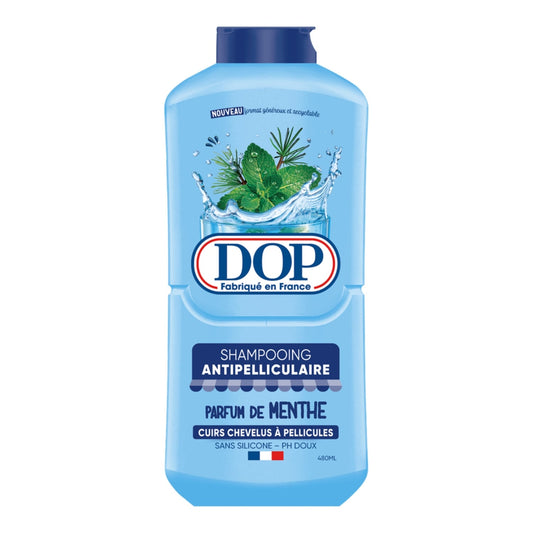 Shampoing Antipelliculaire pour Cheveux à pellicules Menthe Sans silicone pH Doux DOP 