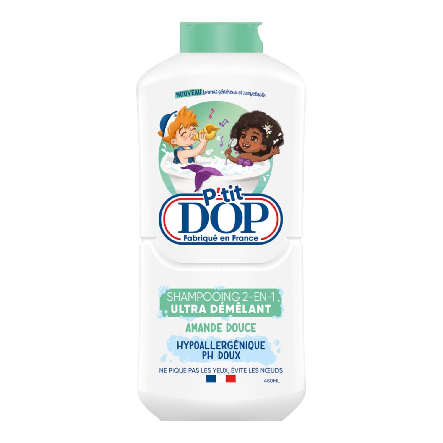 Shampoing 2en1 Ultra Démêlant pour Enfant Amande douce DOP 