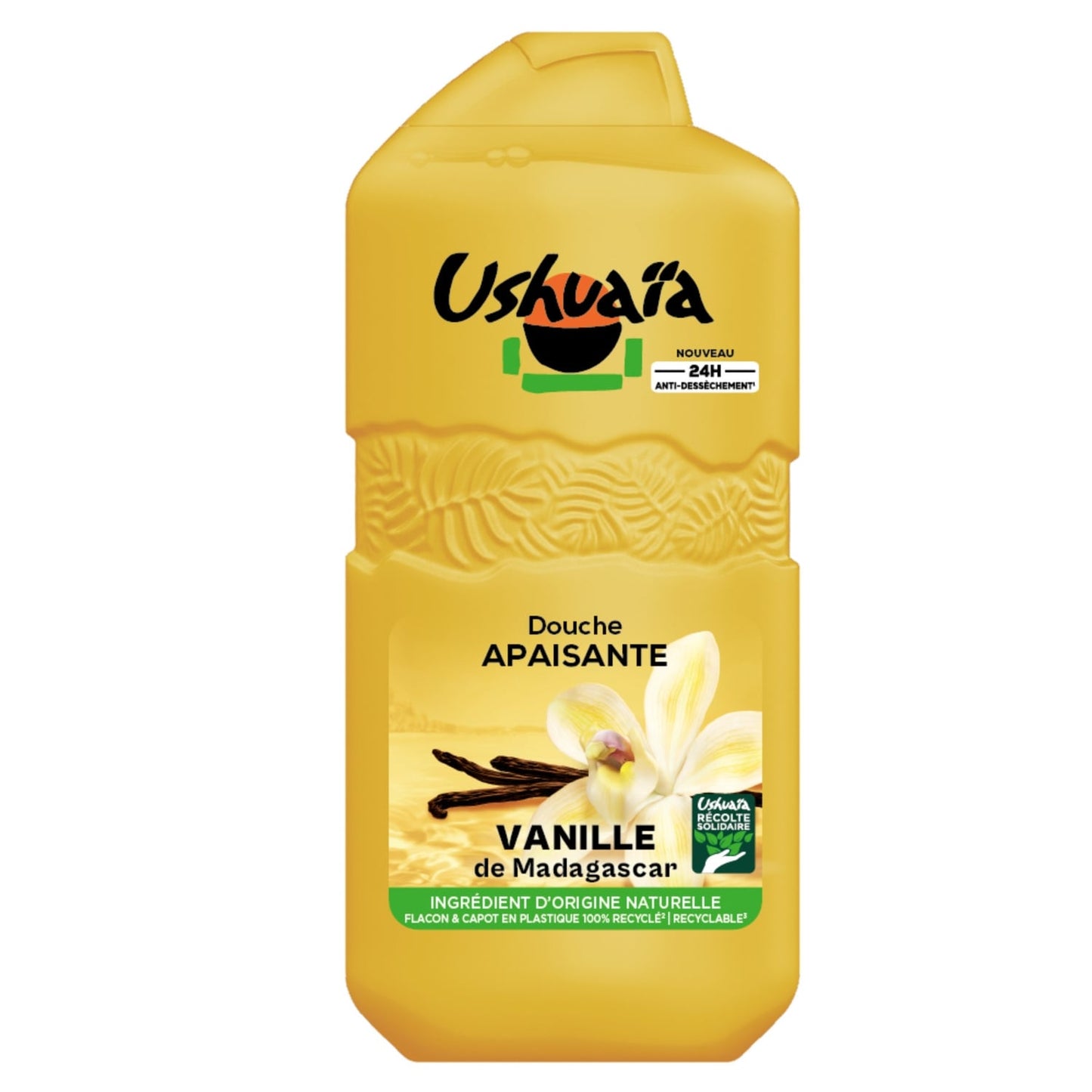 Gel douche Apaisante Vanille De Madagascar Anti-Dessèchement D'origine Naturelle USHUAIA 