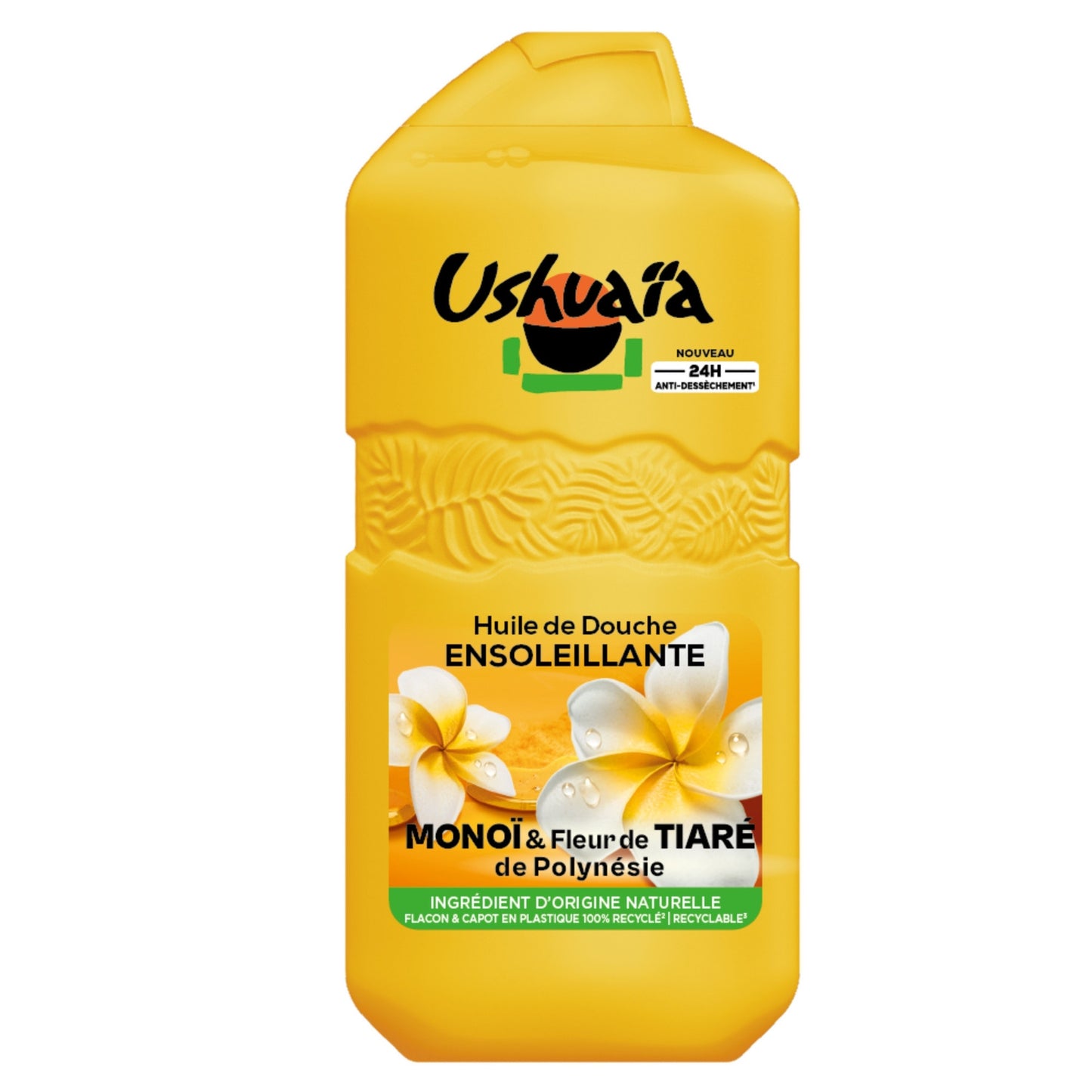 Huile de Douche Ensoleillante Monoï et Fleur de Tiaré de Polynésie USHUAIA 