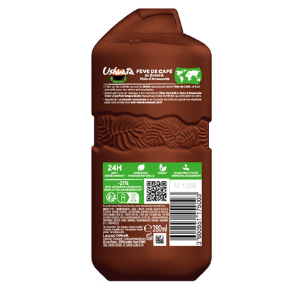 Gel Douche Relaxant Fève de Café Anti-Dessèchement Ingrédient D'Origine Naturelle USHUAIA 