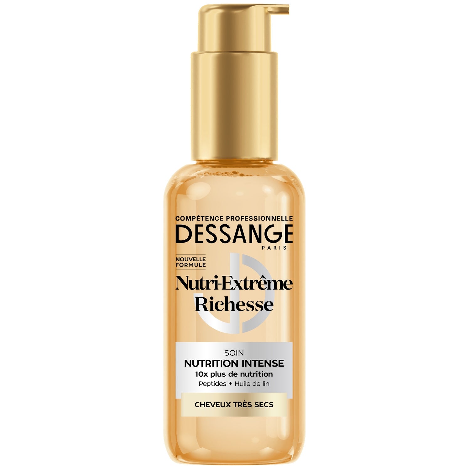 Soin cheveux Cheveux Très Secs Nutrition Intense Peptides Huile de lin DESSANGE 