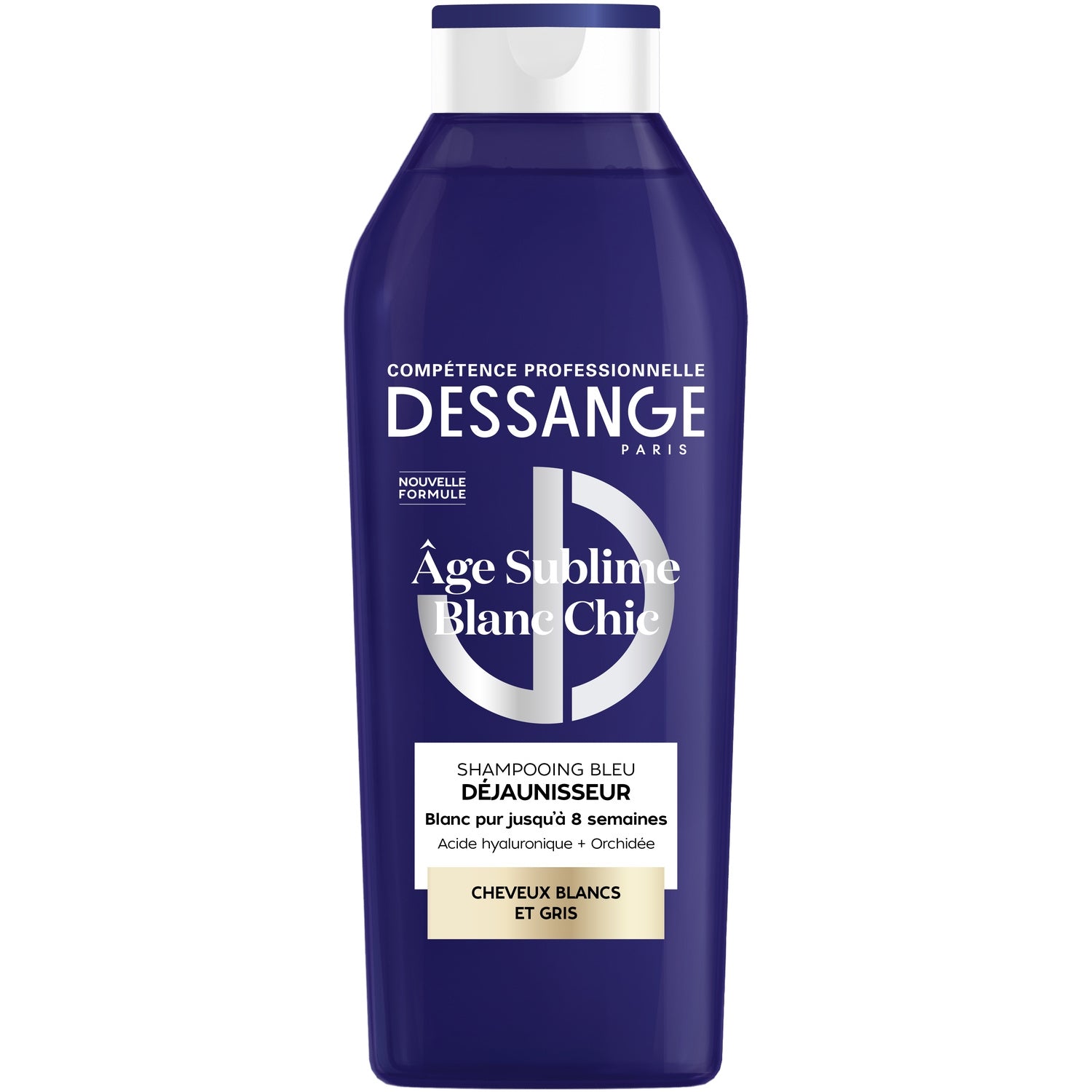 Shampoing Déjaunisseur pour Cheveux blancs Blanc Chic DESSANGE 