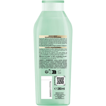Shampoing Rééquilibrant pour Cuir chevelu gras et pointes sèches Argile Douce DESSANGE 