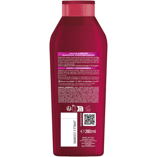 Shampoing Protection couleur pour Cheveux colorés Couleur et Kératine DESSANGE 