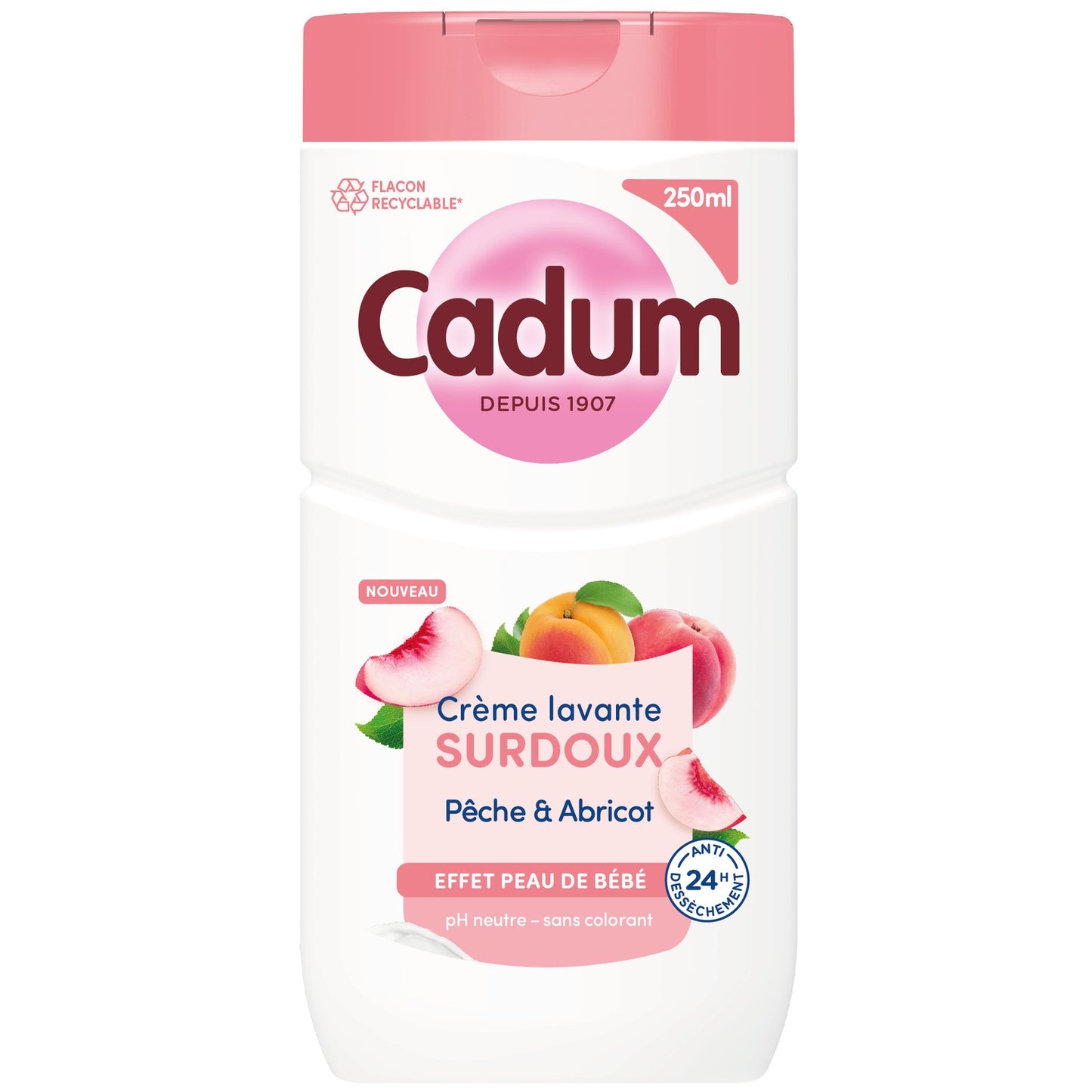 Crème Lavante Surdoux Pêche & Abricot CADUM 