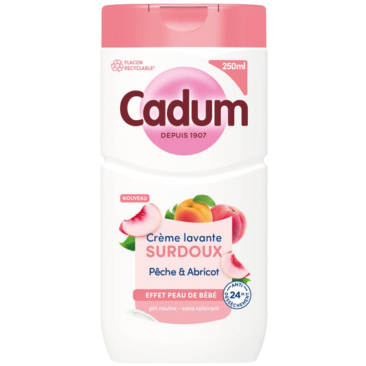 Crème Lavante Surdoux Pêche & Abricot CADUM 