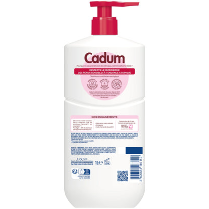 Gel Lavant Dermo-Respect à l'Huile d'Amande Douce Bio pour Peaux Sensibles CADUM 