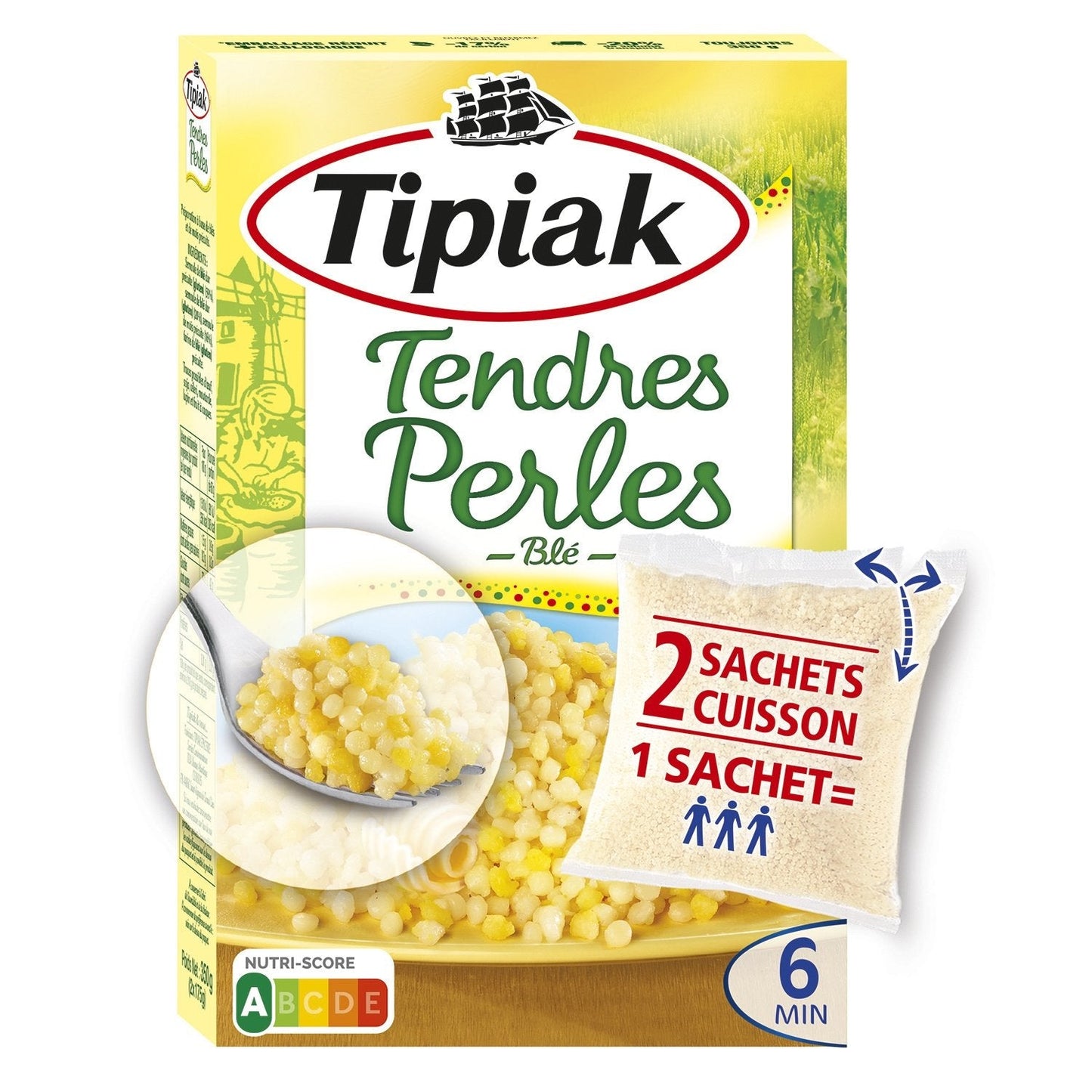 [ANTI-GASPILLAGE] Blé Tendres Perles TIPIAK - Date de durabilité minimale : 01/03/2026