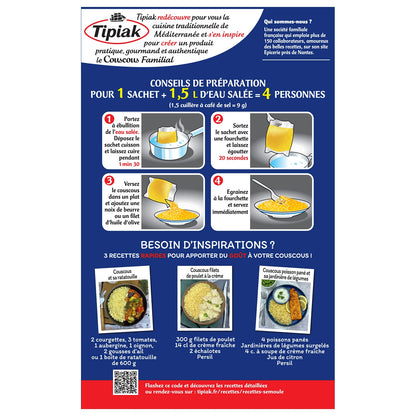 Couscous Sachet Cuisson TIPIAK