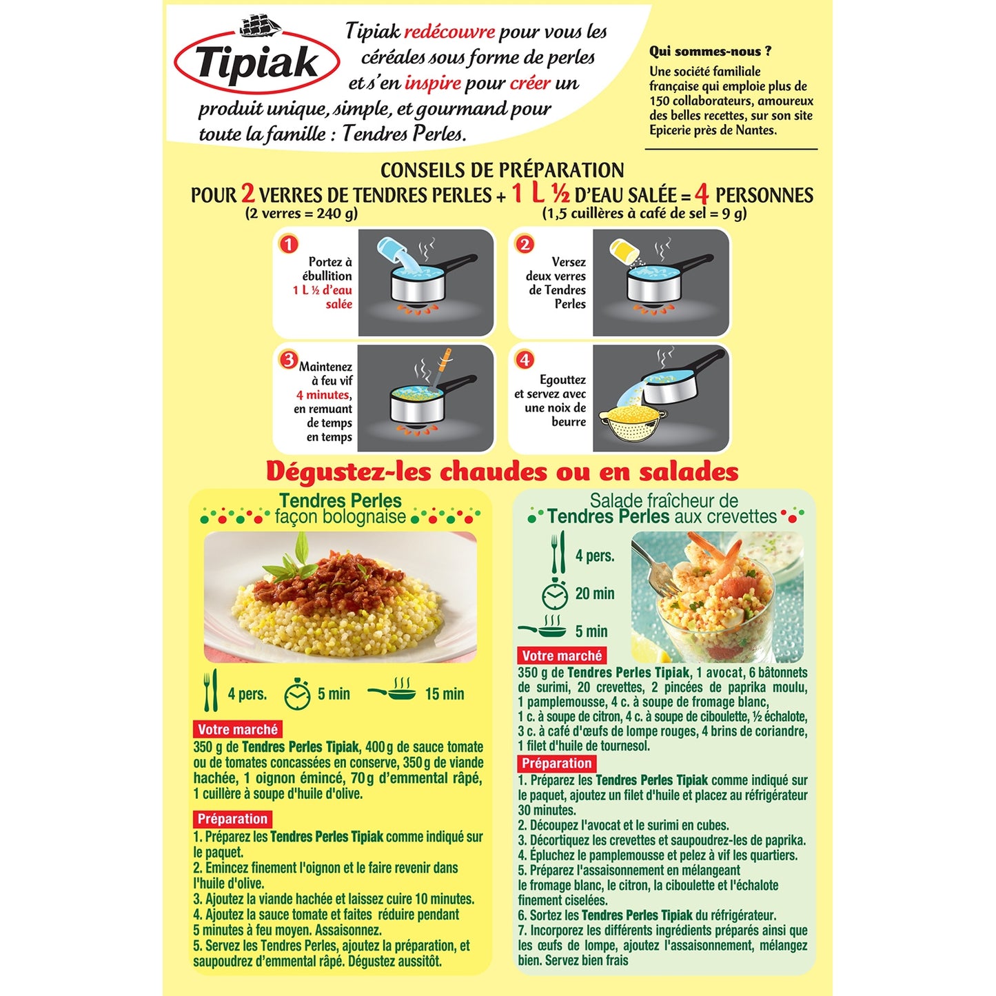 Grains de Blé Tendres Perles TIPIAK