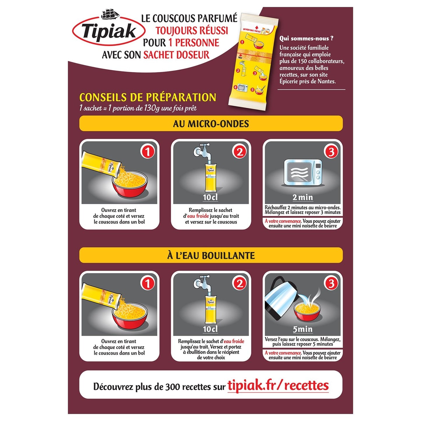 TIPIAK Flavored Couscous