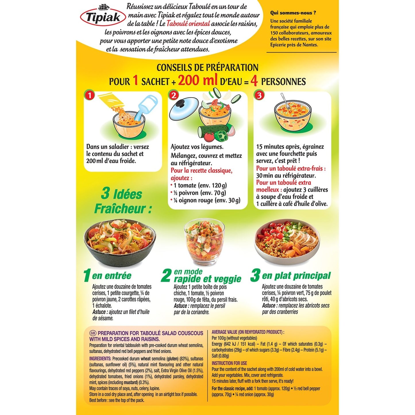 Taboulé Orientale TIPIAK