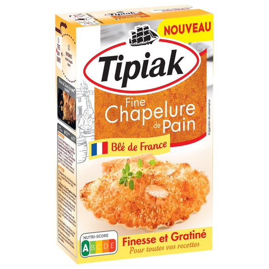 Chapelure de Blé Fine TIPIAK la boite de 475g