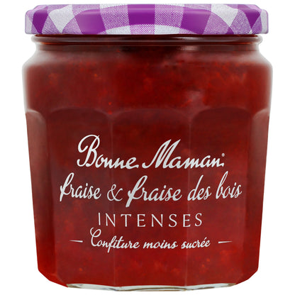 Confiture fraise fraise des bois intense BONNE MAMAN 