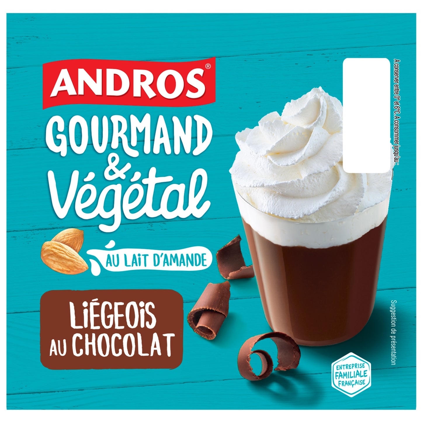 ANDROS Mandelmilchschokolade Lütticher Gemüsedessert