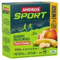 Compotes Recette Bangkok Pomme Framboise Litchi Sans Sucres Ajoutés POM'POTES les 4 gourdes de 90g