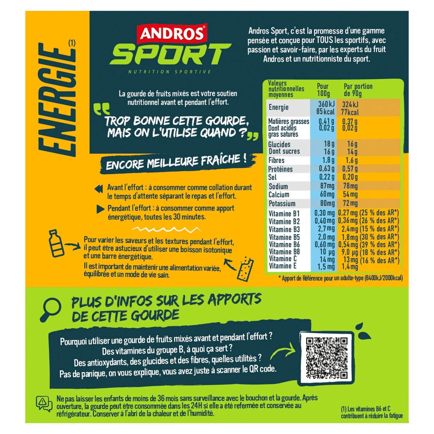 ANDROS SPORT Apple Banana Mixed Fruits