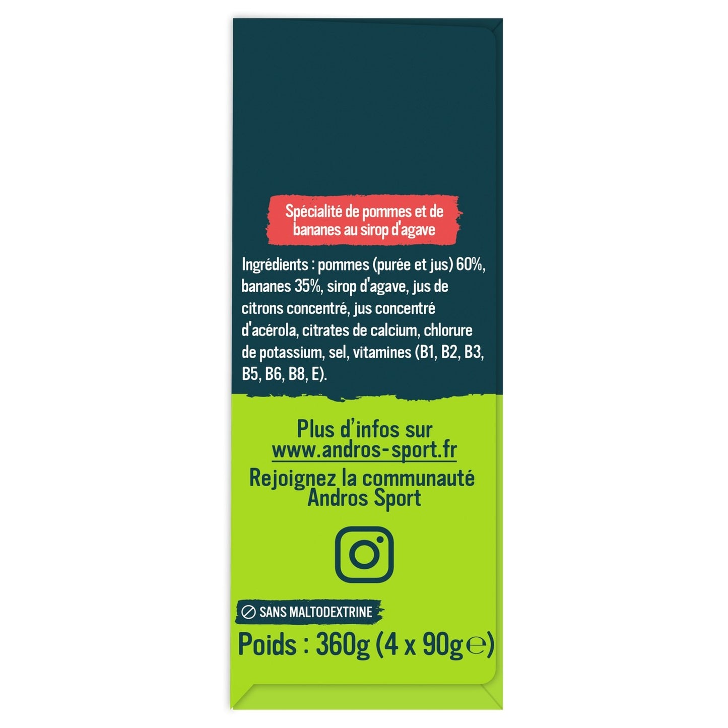 ANDROS SPORT Apple Banana Mixed Fruits