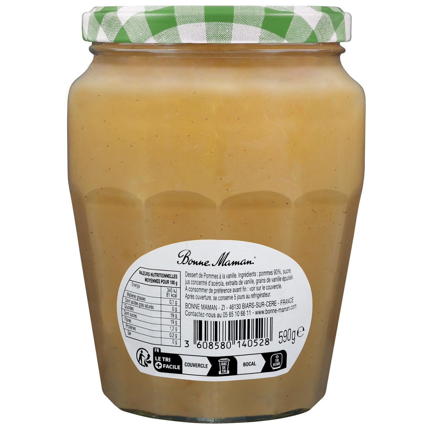 Compotée Pomme Vanille BONNE MAMAN 