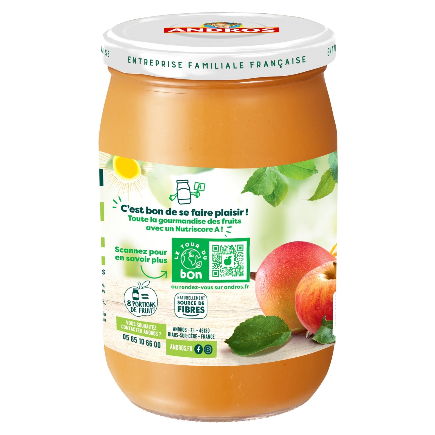 Compotes Pomme Mangue ANDROS 