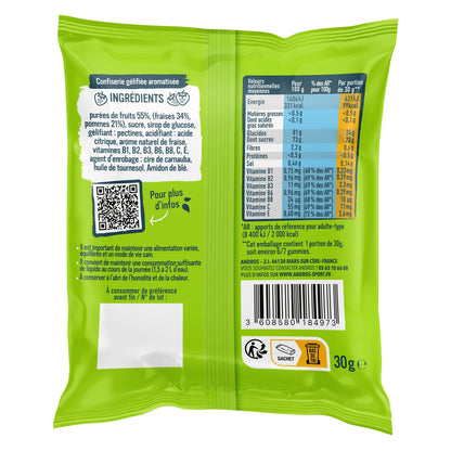 Gummies boost goût fraise ANDROS SPORT 