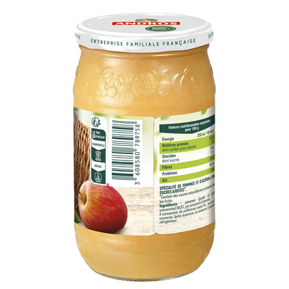 Compote pomme s/sucres ajoutés ANDROS 