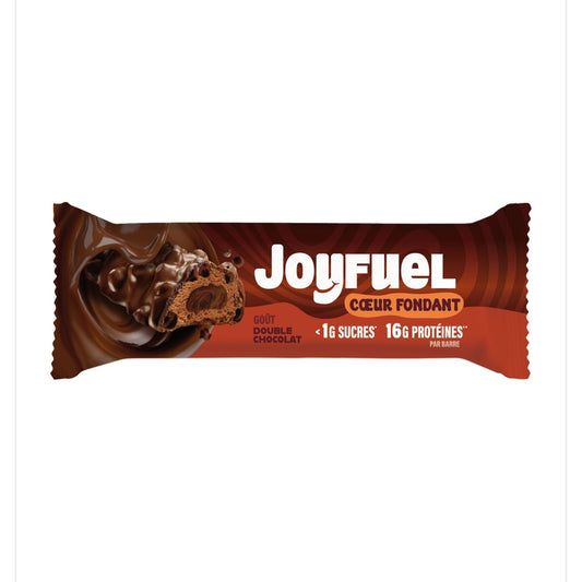 Barres Chocolatées Double Chocolat Protéinée JOYFUEL le paquet de 50g