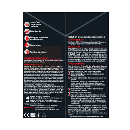 Haarpflege Anti-Läuse-Behandlung Kamm inklusive POUXIT