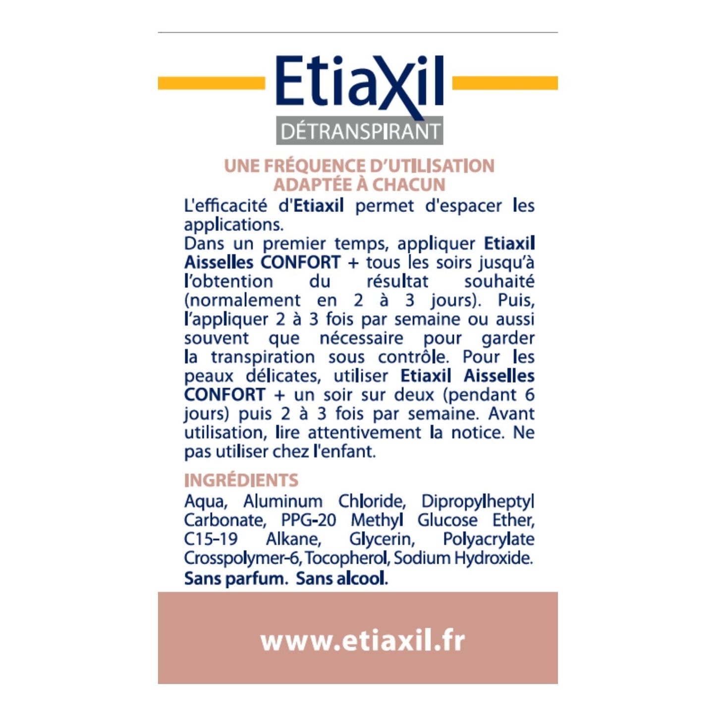 ETIAXIL Comfort Achsel-Antitranspirant-Behandlung für empfindliche Haut