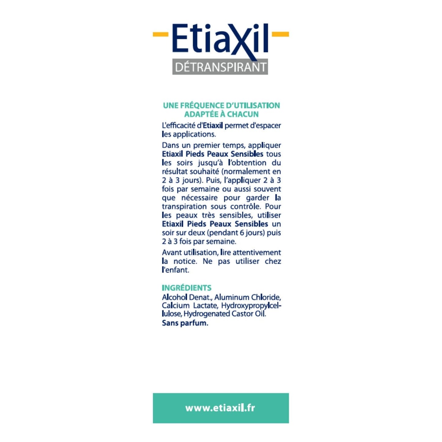 ETIAXIL Fußpflege gegen übermäßiges Schwitzen für empfindliche Haut