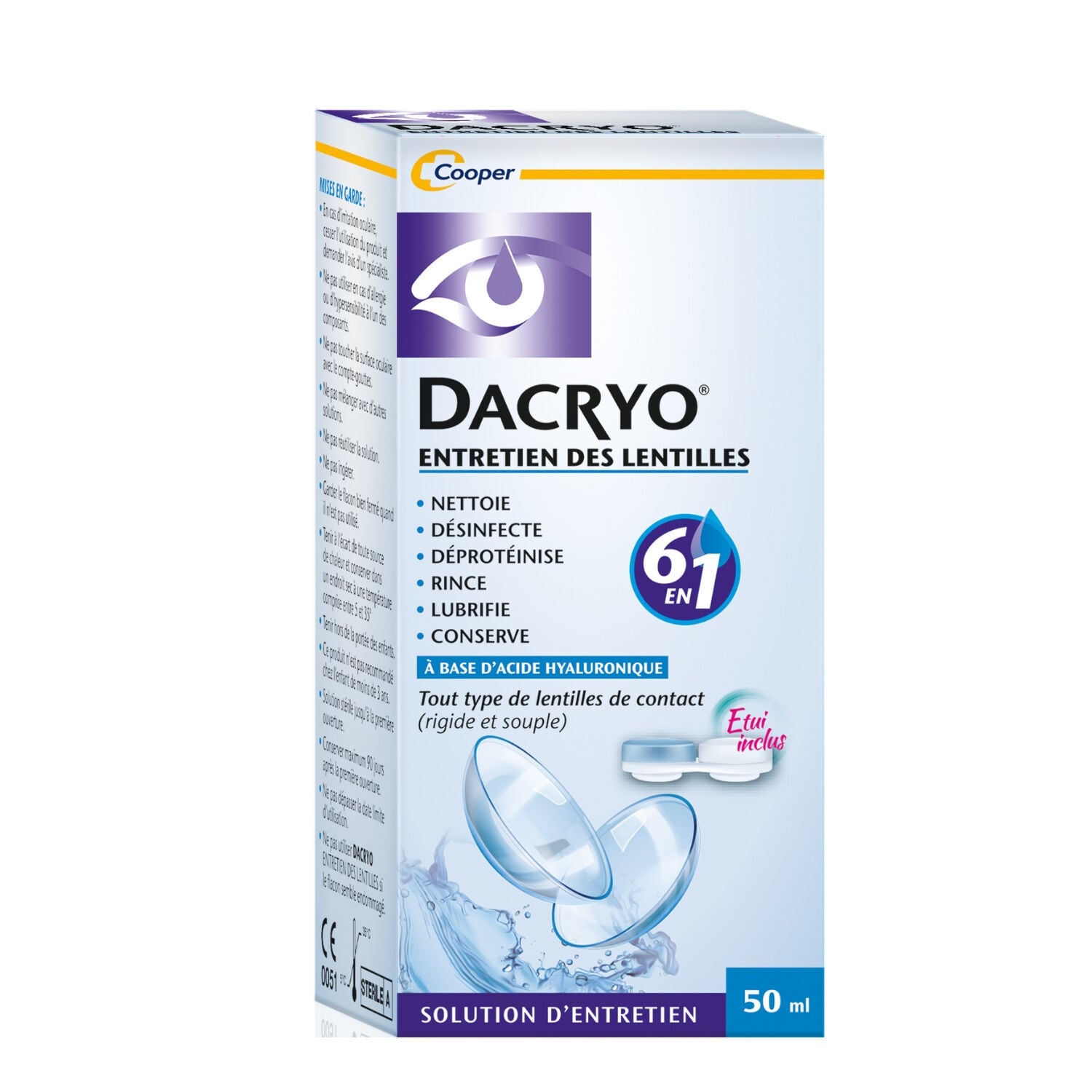 Solution lentilles Multi-action Tout Type de Lentilles DACRYO 