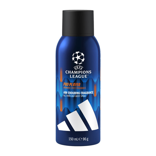 Déodorant homme Pro Player UEFA Champions League 48h protection longue durée vegan peaux sensibles parfum épicé aromatique ADIDAS 
