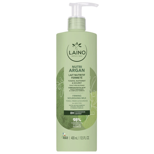 Crème Corps Hydratant Fermeté Huile d'Argan Bio LAINO le flacon de 400mL