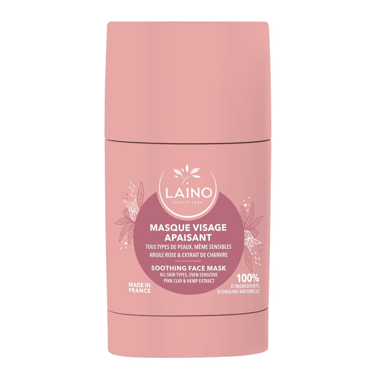 Masque Visage Apaisant Peaux Sensibles LAINO le pot de 65g