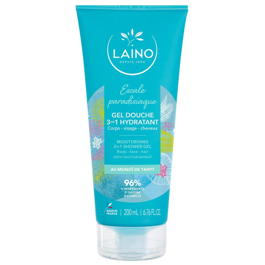LAINO Moisturizing Shower Gel for Hair and Body with Monoi Paradise Stopover
