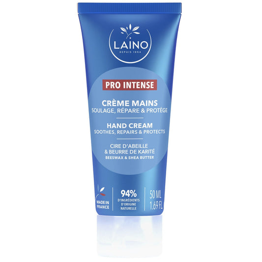 Crème Mains Hydratation Intense Cire d'Abeille et Beurre de Karité Pro Intense LAINO le flacon de 50mL