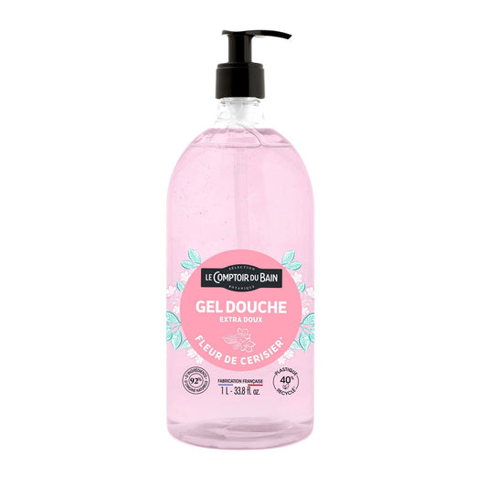 Shower Gel Body Face Sensitive Skin Extra Gentle with Cherry Blossom Sulfate-Free LE COMPTOIR DU BAIN