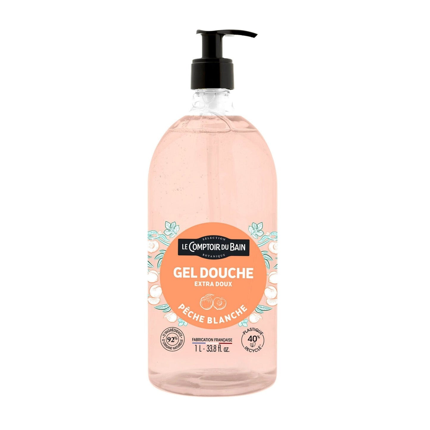 Body Shower Gel for Sensitive Skin Extra Gentle Moisturizing White Peach LE COMPTOIR DU BAIN