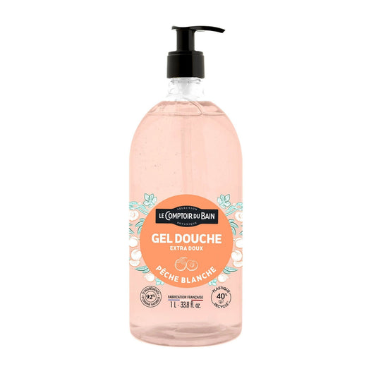 Body Shower Gel for Sensitive Skin Extra Gentle Moisturizing White Peach LE COMPTOIR DU BAIN