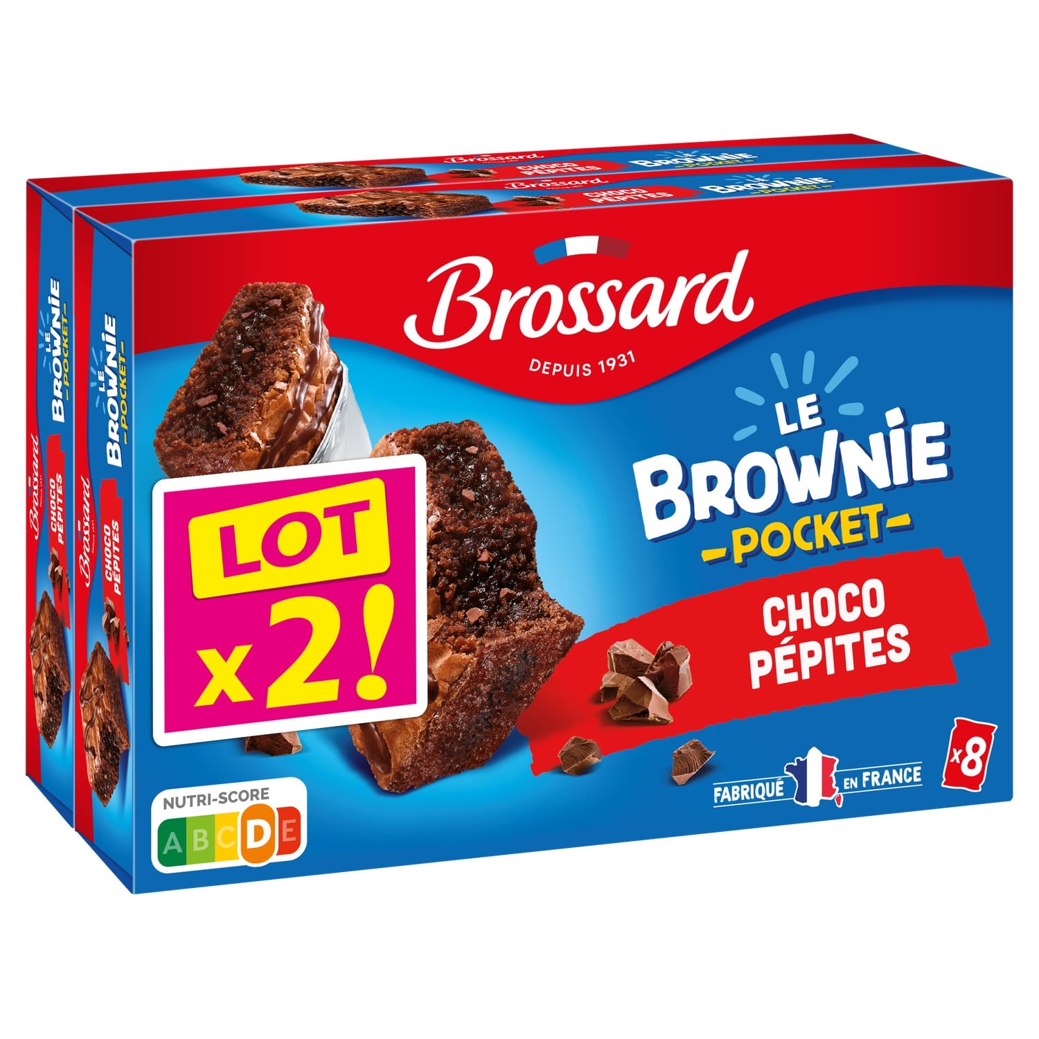 Gâteaux brownie chocolat pépites BROSSARD 