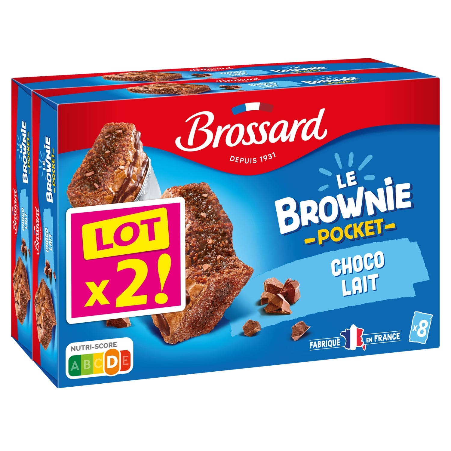 Gâteaux brownie chocolat au lait BROSSARD 