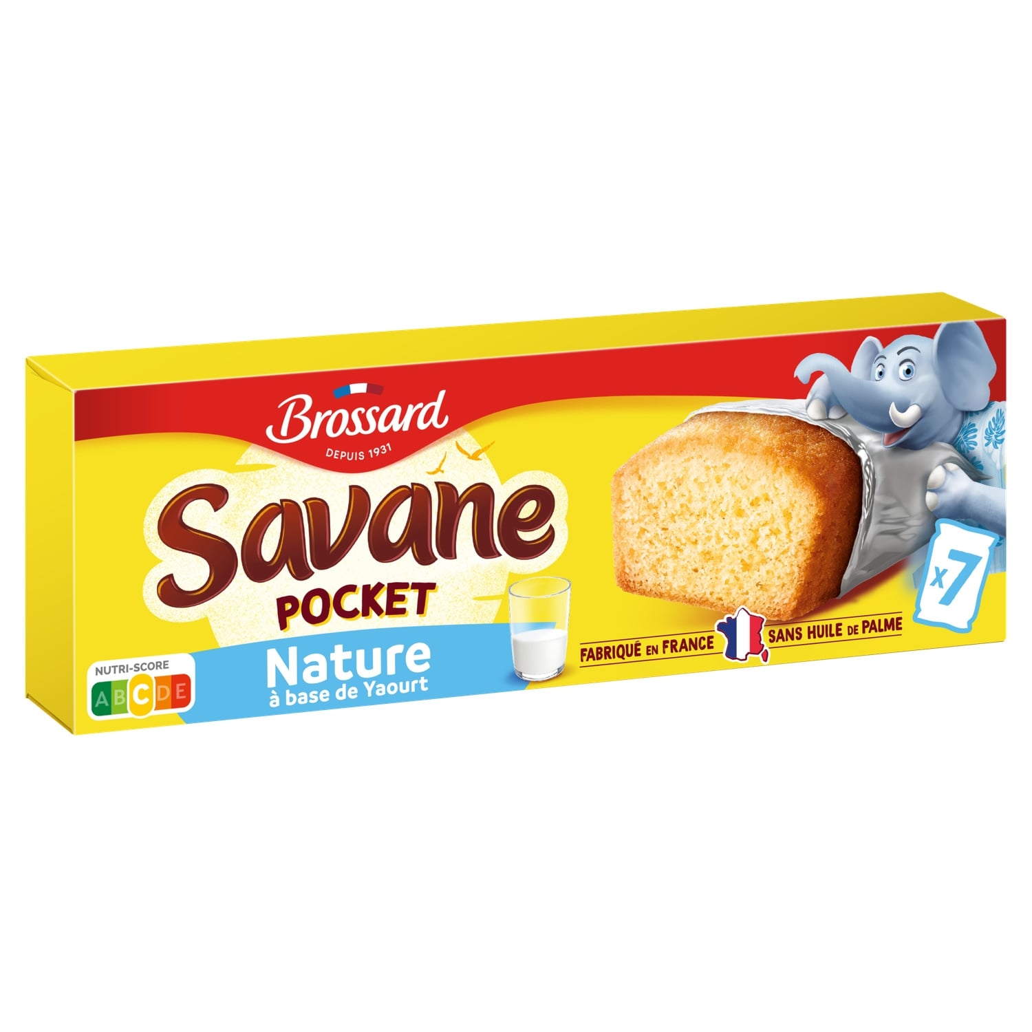 Gâteaux Moelleux Savane Pocket Yaourt BROSSARD 