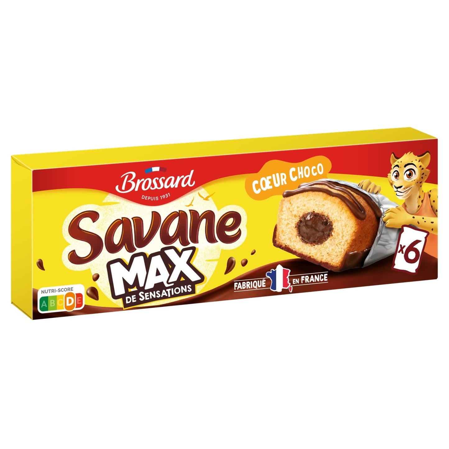 Gâteaux Fourrés Savane Max Cœur Choco BROSSARD 
