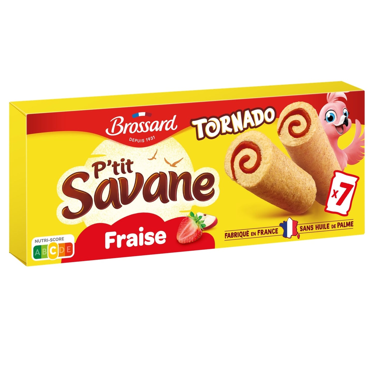 Gâteaux Roulés P'tit Savane Tornado Fraise BROSSARD 