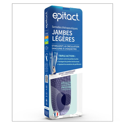 Semelles Thérapeutiques Taille 39-41 Jambes Légères Stimule la Circulation EPITACT 